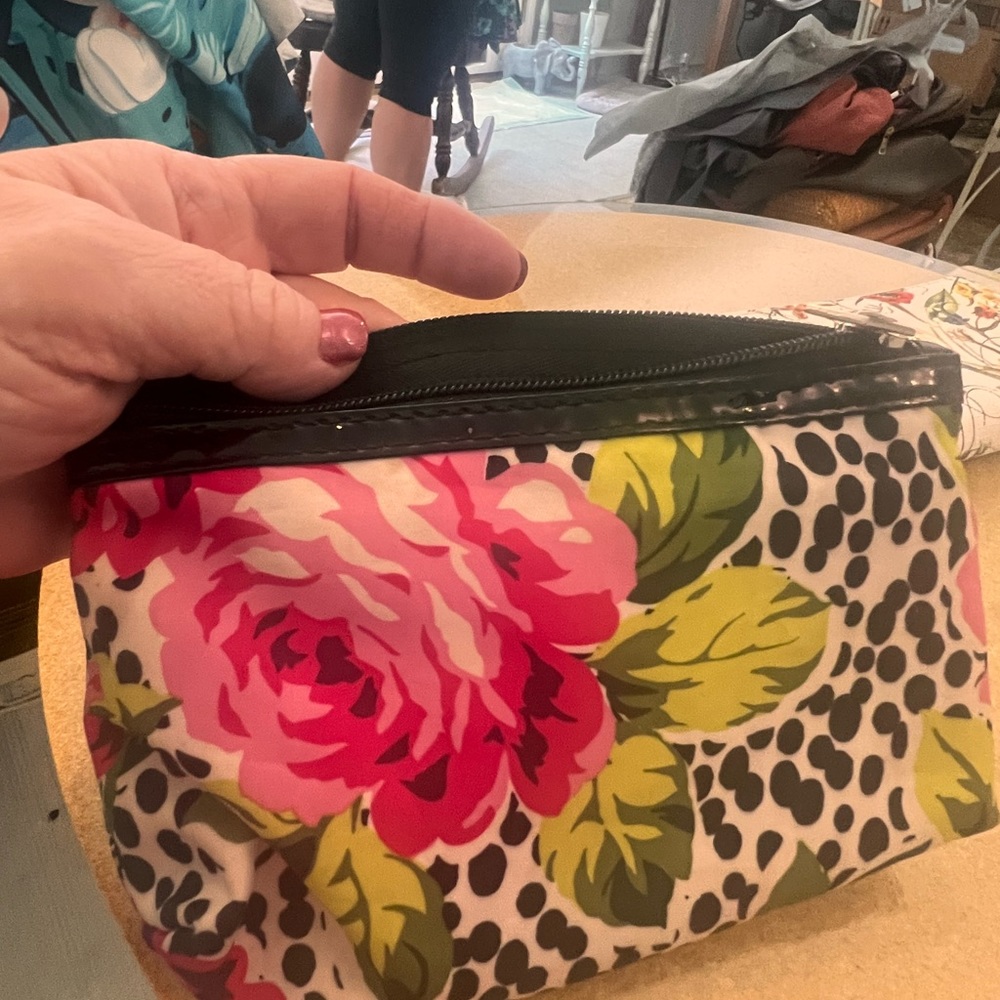 Small floral makeup bag